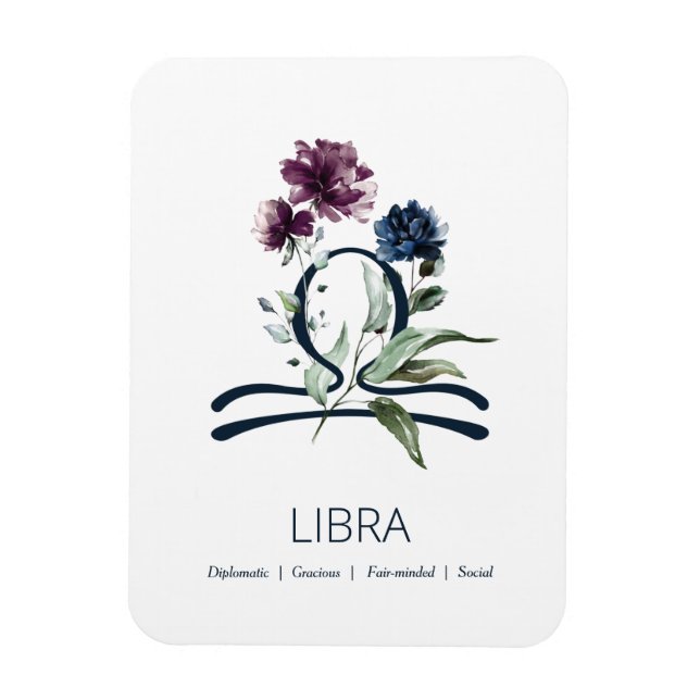Libra Zodiac Symbol Magnet (Vertical)