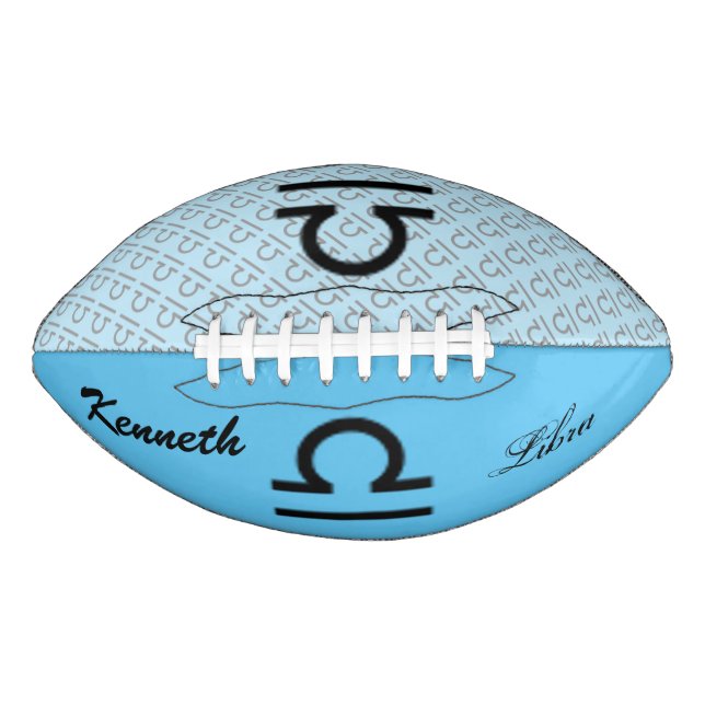 Libra Zodiac Symbol Standard by Kenneth Yoncich American Football (Front)