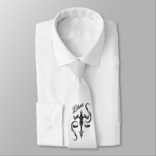 Libra Zodiac Symbol Tie