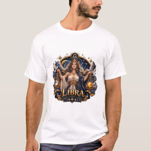 Libra Zodiac T-Shirt – Mechanical Celestial Scales