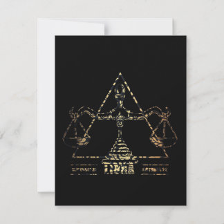 Libra Zodiac - Vintage Cute Birthday Gift Invitation