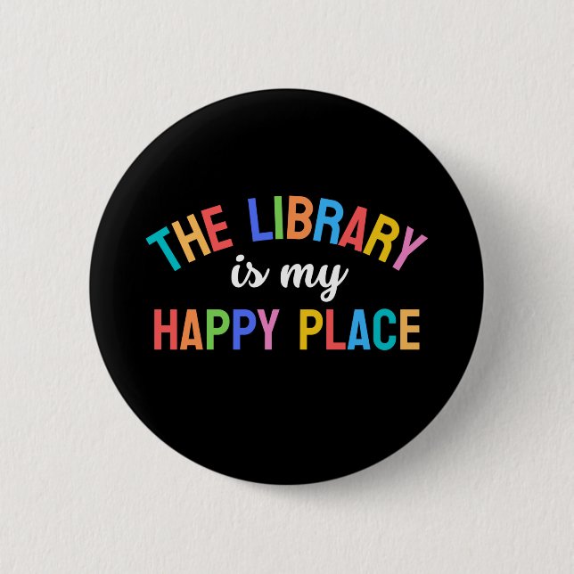 Librarian 6 Cm Round Badge (Front)