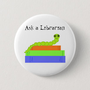Librarian 6 Cm Round Badge