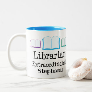 Librarian Appreciation Personalised Two-Tone Coffee Mug