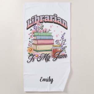  Librarian   Beach Towel