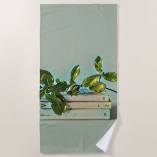 Librarian birthday gift beach towel