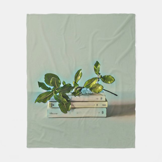 Librarian birthday gift fleece blanket (Front)