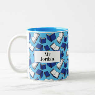 Librarian Book Lover Teacher Two-Tone Coffee Mug