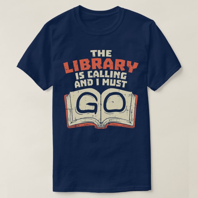 Librarian Books Reading 2 T-Shirt (Design Front)