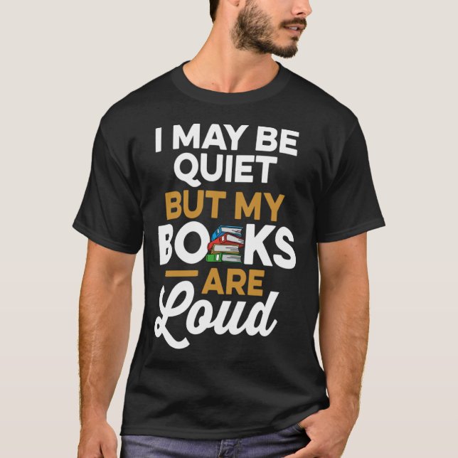 Librarian Bookworm Book Nerd Reading Library T-Shirt (Front)
