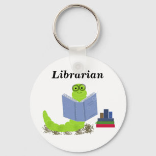 Librarian - Bookworm Key Ring