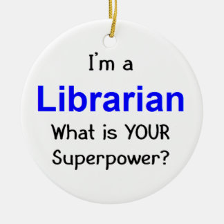 Librarian Ceramic Tree Decoration