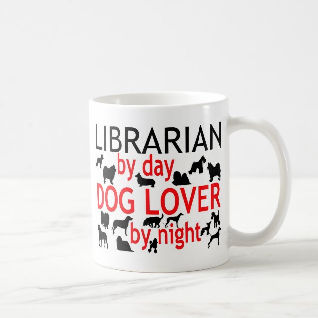 Librarian Dog Lover Coffee Mug (Right)