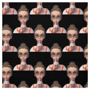 Librarian Fabric Cute Pattern for Quilting & Craft