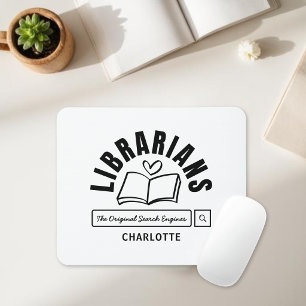 Librarian Funny Saying Book Lovers Gift Mouse Mat