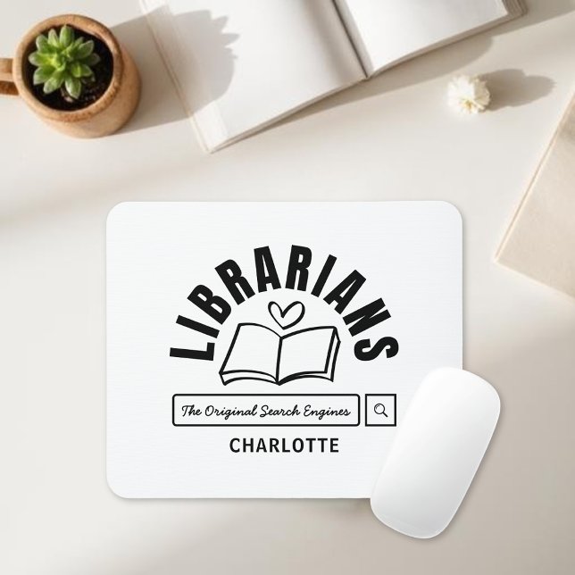 Librarian Funny Saying Book Lovers Gift Mouse Mat (Creator Uploaded)