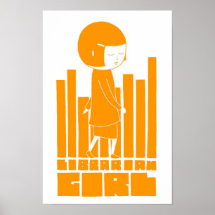 Librarian Girl Poster