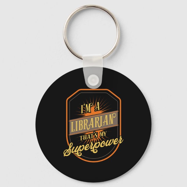 Librarian Key Ring (Front)