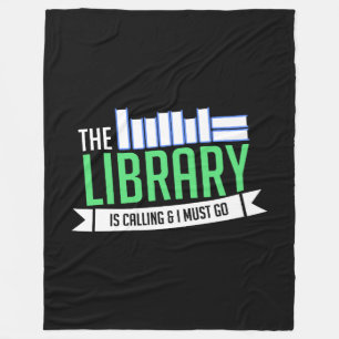 Librarian Library Books Gift Fleece Blanket