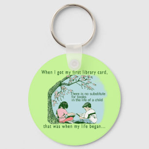 Librarian Library Key Ring