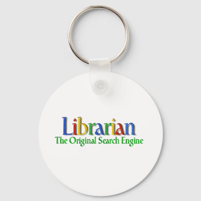 Librarian Original Search Engine Key Ring (Front)