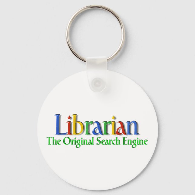 Librarian Original Search Engine Key Ring (Front)