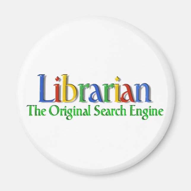 Librarian Original Search Engine Magnet (Front)