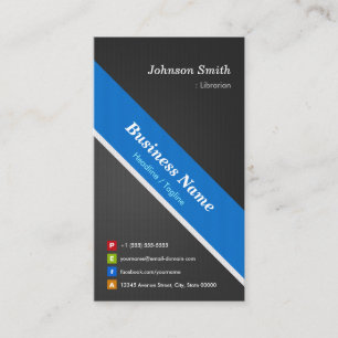 Librarian - Premium Double Sided Business Card