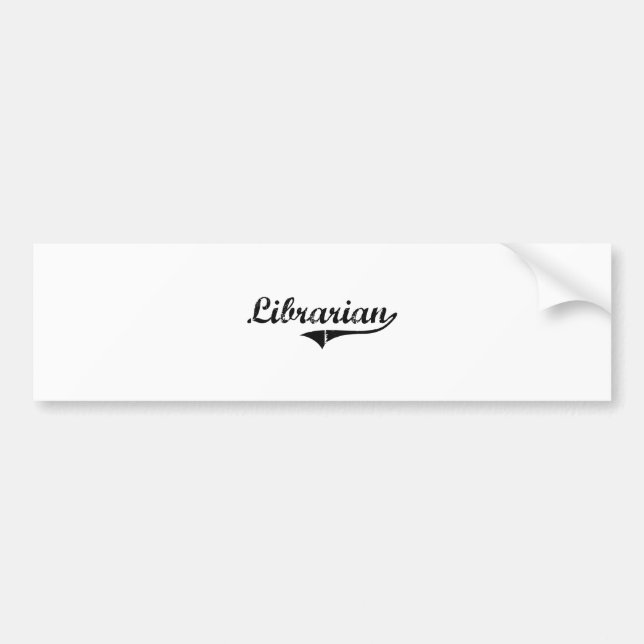 Librarian Professional Job Bumper Sticker (Front)