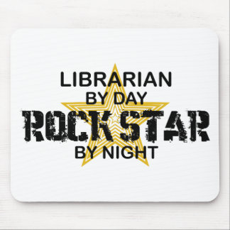 Librarian Rock Star by Night Mouse Mat