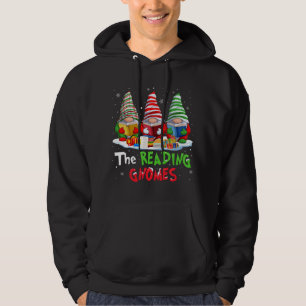 Librarian The Reading Gnomes Christmas Funny For B Hoodie