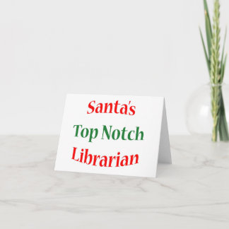 Librarian Top Notch Holiday Card