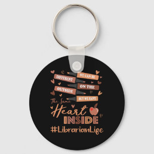 Librarian We Can Be Different Black History Month Key Ring