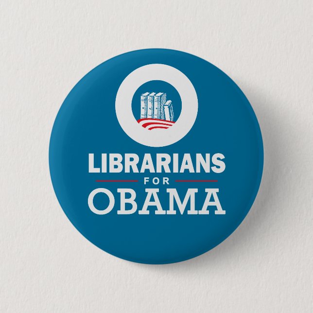 Librarians for Obama 6 Cm Round Badge (Front)
