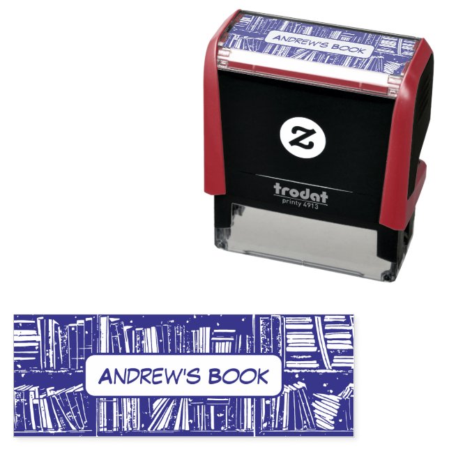 Librarian's Personalised Name Manga Stamp (In Situ)