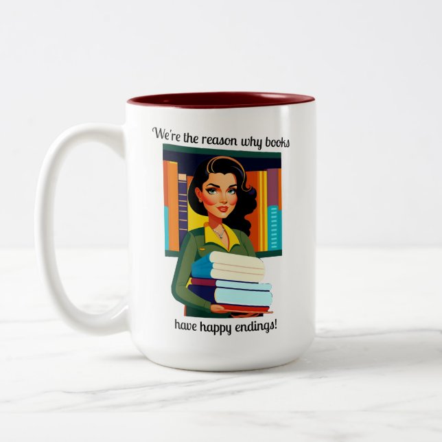 Librarian's Two-Tone Coffee Mug (Left)