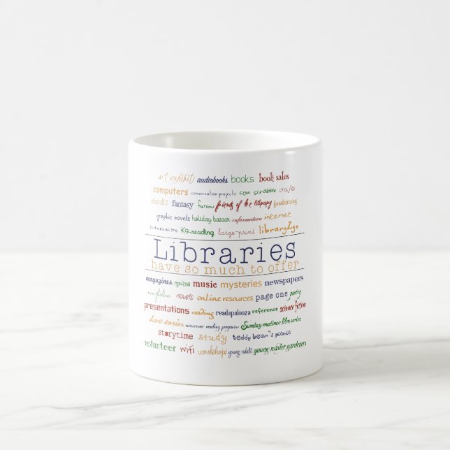 Libraries Coffee Mug (Center)