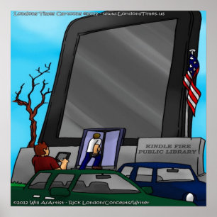 Libraries Of The New Generation Funny Poster