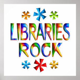 LIBRARIES ROCK POSTER