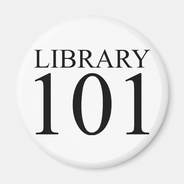LIBRARY 101 MAGNET (Front)