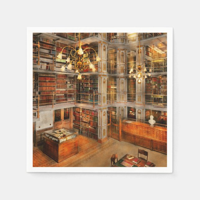 Library - A literary classic 1905 Napkin (Front)