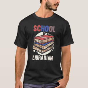 Library Back To School Bookworm School Librarian T-Shirt