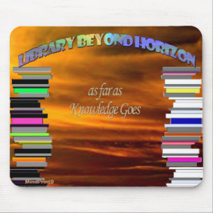 Library Beyond Horizon Mouse Mat