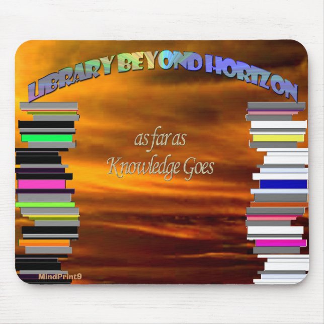 Library Beyond Horizon Mouse Mat (Front)