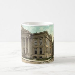 Library, Binghamton NY Vintage 1909 Coffee Mug