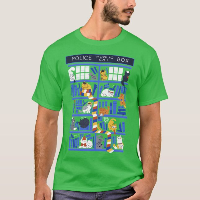 Library Bo Who funny T-Shirt (Front)