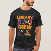 Library Boo Crew School Librarian Halloween Librar