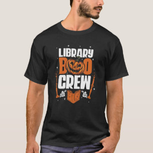 Library Boo Crew School Library Book Halloween Lib T-Shirt