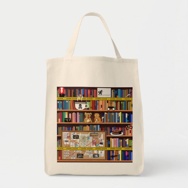 Library Book Bag Cosy Mysteries Bookshelf (Front)