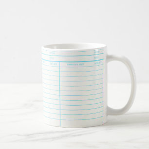 Library Book Date Due Card Coffee Mug